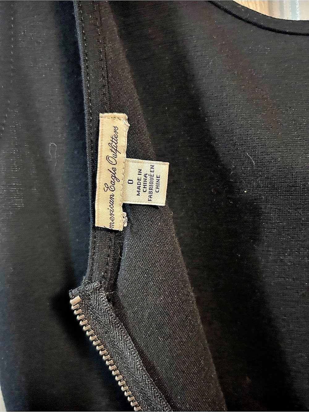 American Eagle Outfitters Black Peplum Mini Dress Like New - Picture 3 of 3